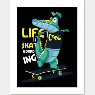 Life Is Skate Boarding Cool Posters and Art